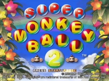 Super Monkey Ball 2 screen shot title